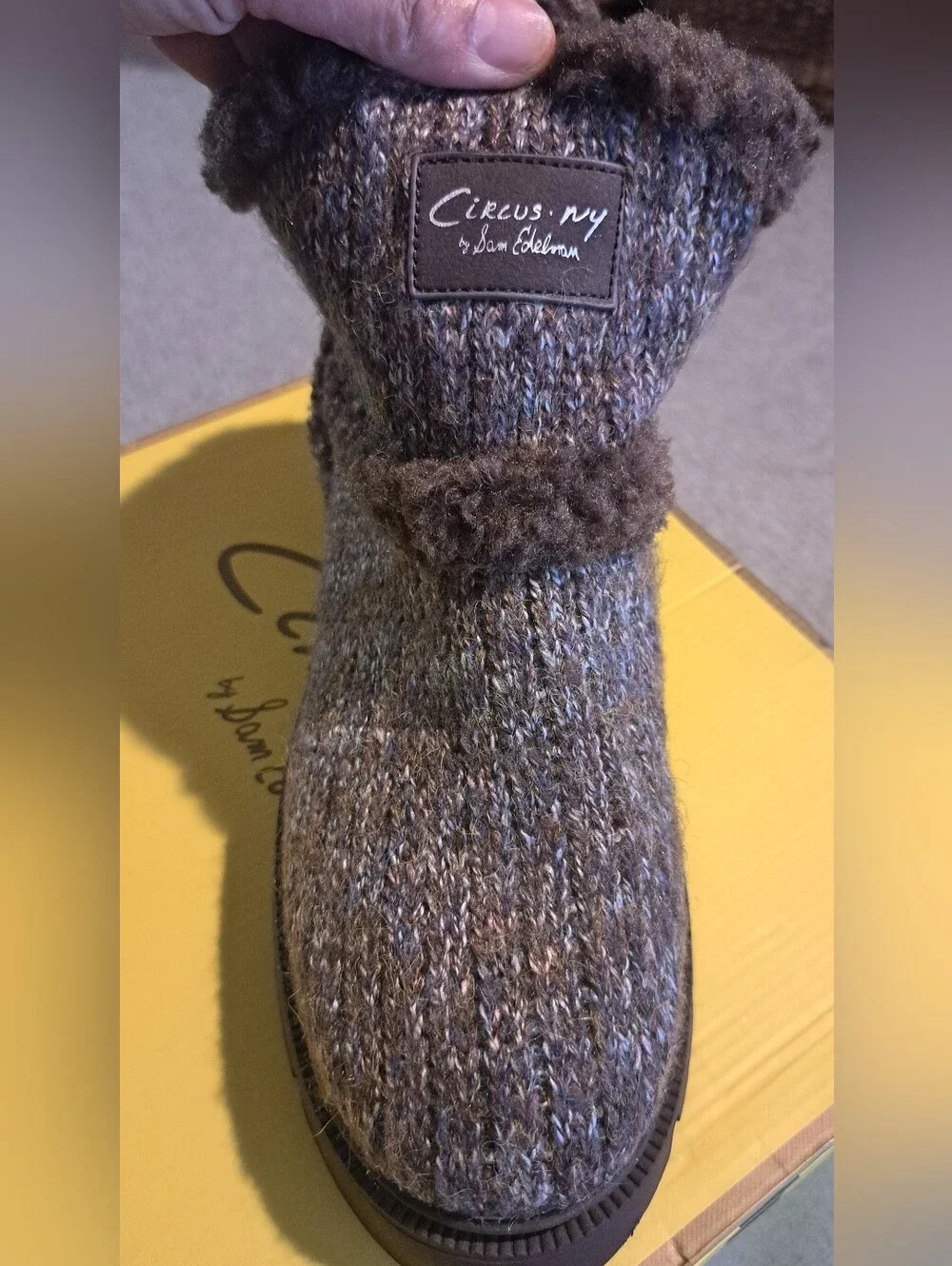 Circus by Sam Edelman Clare Cozy Knit Lug Sole Boots – NWOB – Women's Size 11